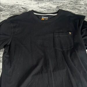 Black Short Sleeve Crew Neck Tee
